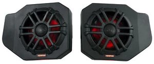 Pair Memphis Audio RNGR65FE18 75w RMS LED Speaker Pods For 2018+ Polaris Ranger - Picture 1 of 10