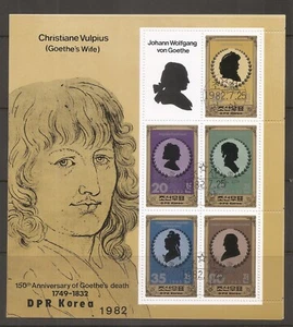 Korea SC # 2203a-e Johann Wolfgang Von Goethe ( 150th Death Anniversary ) . MNH - Picture 1 of 1