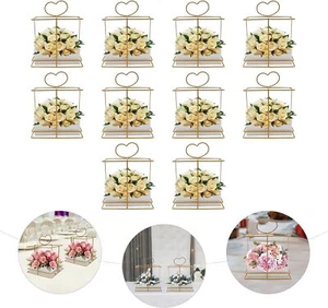 10Pcs Flower Vase Garden Flowers Basket Plants Stand Wedding Venue Party Decor - Picture 1 of 15