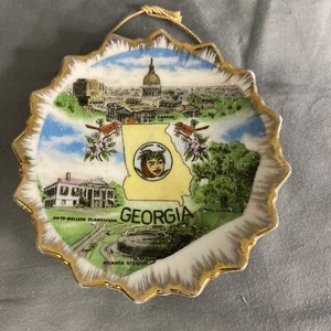 Vintage Georgia Souvenir Mini Plate 4” - Picture 1 of 3