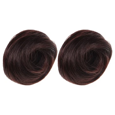  2 Pcs Hair Tools Extension Chignon Finto Per Capelli Parrucca Delle Ragazze - Immagine 1 di 4