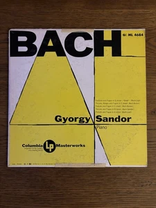 BACH PIANO COLUMBIA ML4684 US LP - Picture 1 of 3