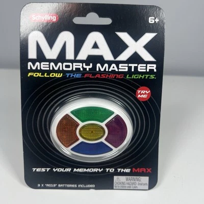 NEW! Schilling MAX MEMORY MASTER Simon Says Handheld ELECTRONIC GAME Portable - Image 1 of 2