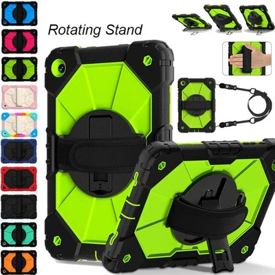 Funda resistente a prueba de golpes con soporte giratorio para Samsung Galaxy Tab A9/A9 Plus Foto 1 de 4