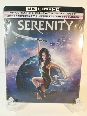 SERENITY [4K UHD + Blu-ray + Digital, 2025] 20th Ann Ltd Ed "STEELBOOK" NEW! - Image 1 of 4