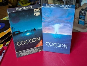 Cocoon & Cocoon the Return (1985/88) VHS Tapes WORKING Video Store 1st Releases - Picture 1 of 10