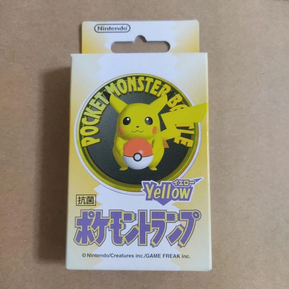 Nintendo Pokemon Playing Cards Yellow 3d 1998 Released