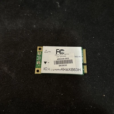 Atheros AR5BXB63-H Wireless G WiFi Mini-PCI-E Card HP 459339-001-Original - Image 1 of 2