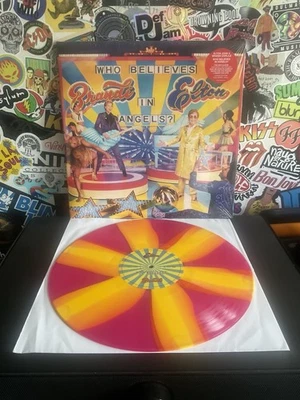 ELTON JOHN & BRANDI CARLILE Who Believes In Angels VG++ PINK SPIRAL VINYL W/HYPE Foto 1 de 2