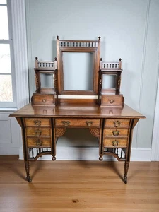 A Victorian Aesthetic Movement C. Hindley & Sons Oak Dressing Table ~Delivery Av - Picture 1 of 12