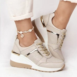 New Platform Casual Casual Shoes Summer Plus Size Sports Shoes Strap Mesh - Picture 1 of 9