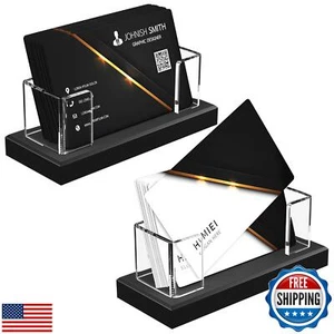 HIIMIEI Business Card Holder Acrylic: 6 Pack Business Card Display for Desk - - Picture 1 of 5