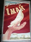 Vintage Propaganda 1St May Poster White Pigeon Original Communist Poster 1950
