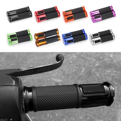 Empuñadura de manillar de goma suave antideslizante de 7/8"" 22 mm para Kawasaki NINJA400 ZX6R ZX10R Foto 1 de 4