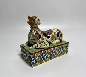 Figura de gato gatito Jim Shore con etiqueta Heartwood Creek sin caja - Imagen 1 de 7