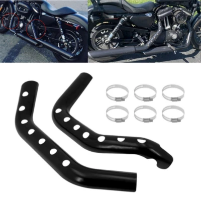 Protector térmico tubo cubierta cabezal escape para Harley Sportster 883 1200 2004-2021 Foto 1 de 4