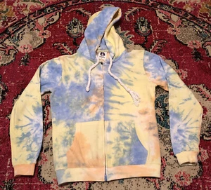 EXIST Womens Sz S Full Zip Tie Dye Hoodie Sweatshirt W/ Pockets HF - Picture 1 of 11
