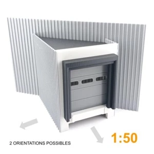 Quai camion oblique 1/50 diorama usine chargement entrepôt logistique angle épi - Bild 1 von 2