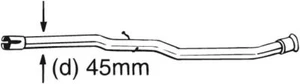 REPAIR PIPE, CATALYTIC CONVERTER BOSAL 889-175 FOR CITROËN,PEUGEOT - Picture 1 of 2