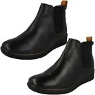 Ladies Padders Casual Wide Fitting Wedge Heeled Ankle Boots Rowen