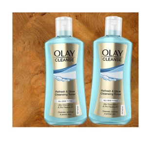 2x200ml Olay Cleanse Refresh & Glow acqua detergente aloe vera - Foto 1 di 1