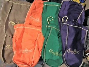 CROWN ROYAL CANADIAN WHISKEY TÜTEN MENGE (8) 4 VERSCHIEDENE FARBEN X2 JE SELTEN ORANGE - Bild 1 von 1