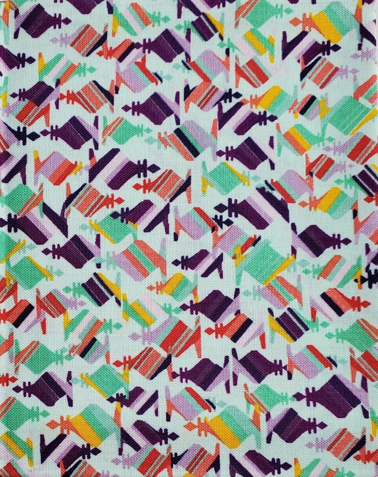 Paquete de 4 yardas de tela múltiple frascos míticos ilimitados tela de algodón acolchado Foto 1 de 1