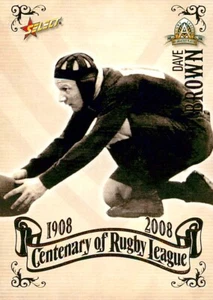 2008 SYDNEY ROOSTERS NRL Card DAVE BROWN Centenary - Picture 1 of 2