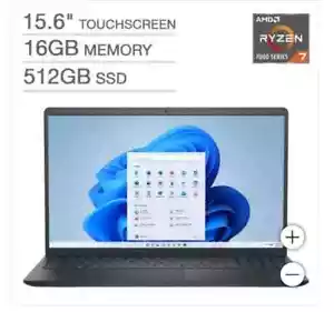 Dell Inspiron 15.6" FHD Touch Screen Laptop AMD Ryzen 7 7730U 16GB RAM 512GB SSD - Picture 1 of 5