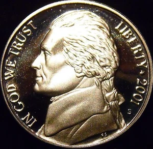 2001-S Jefferson Nickel Gem Proof Uncirculated - Picture 1 of 2