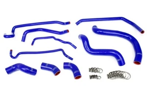 HPS Blue Silicone Radiator + Heater Hose Kit Coolant Replacement 57-1429-BLUE - Picture 1 of 5