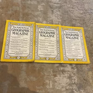 1955 vintage national geographic magazines with coca-cola adverts on one. - Picture 1 of 8