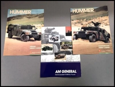 1986 Hummer AM General M998 Original Car Sales Brochure Catalog SET - Image 1 of 4