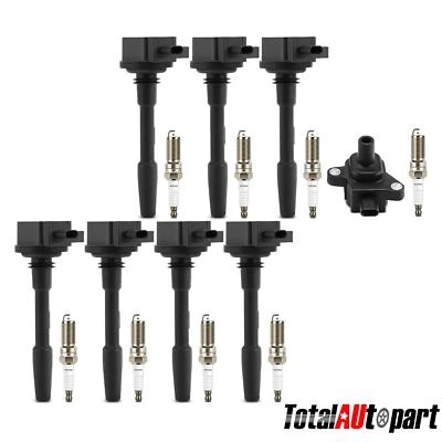 Bobina de encendido de 8 piezas y bujía de iridio y platino de 8 piezas para Ford F-150 2018-2020 Foto 1 de 4