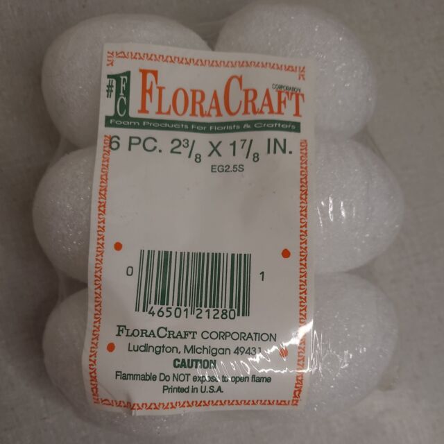 FloraCraft Packaged Styrofoam Balls, 4-Inch Snowballs, White, 2 Per Package  : : Home