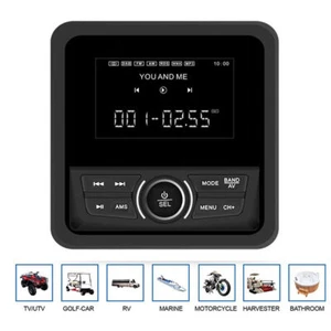 Marine Stereo Radio Motorcycle Audio Boat Car MP3 Player Auto Sound System - Imagen 1 de 15