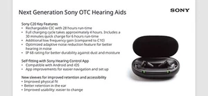 New Sony Self-Fitting OTC Hearing Aids CRE-C20 - Picture 1 of 2