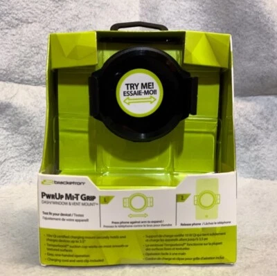 Bracketron - PwrUp Qi Mi-T Grip tablero/ventana/ventana/ventilación - negro Foto 1 de 3