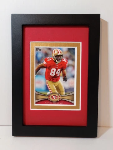 Randy Moss San Francisco 49ers Display Custom Framed NFL Football Card Plaque Cover