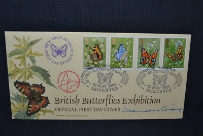 GB first day cover 1981 Butterflies on Bradbury cover & signed by Wendy Craig - Image 1 of 4