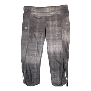 Athleta Leggings Women’s Small Black Icy Haze Be Free Knicker Capri,  #964252 - Picture 1 of 13
