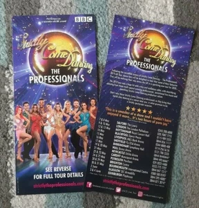 Strictly Come Dancing : The Professionals Promotional 2020 UK Tour Flyer - Picture 1 of 1