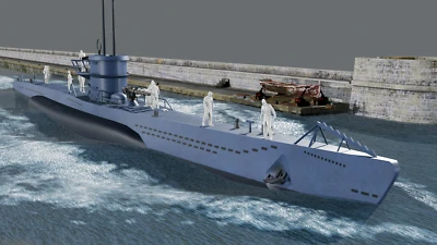 WWII Kriegsmarine - U-Boat Back to Sea - 10 Figure Set - Image 1 of 4