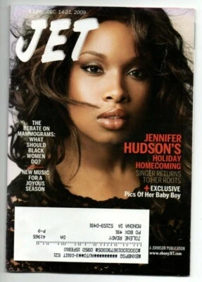 Jet Magazine December 14 2009 Jennifer Hudson Christmas Mammograms - Image 1 of 2