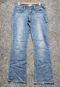 Twenty X Jeans Womens Denim Houston Lowest Rise Blue Jeans size 7/34 Embroidered - Picture 1 of 11