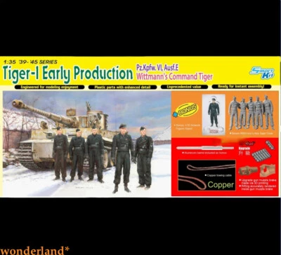 DRAGON 1/35 6730 Tiger-1 Early Production Pz.Kpfw.VI Ausf.E+UPGRADE+BONUS figure - Image 1 of 2