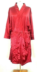 Morgenmantel Damen versch. Größen Kurz Kimono Brautjungfern Braut Hochzeit weinrot burgund - Bild 1 von 6