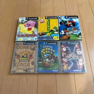 Nintendo Game Cube GC gamesoft set of 6 working Kirby Air ride Smash Brothers - Picture 1 of 6