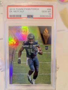 2019 DK Metcalf Panini Passing The Torch PSA 10 Rookie Refractor #/60 POP 2 - Picture 1 of 5