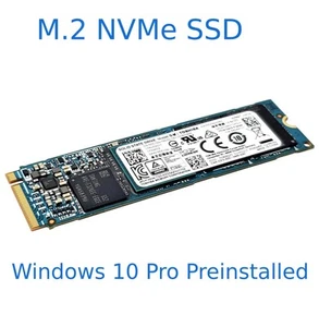 128 256 512 GB 1TB SSD M.2 NVMe PCIe Hard Drive Laptop w/ Windows 10 Pro UEFI 64 - Picture 1 of 12